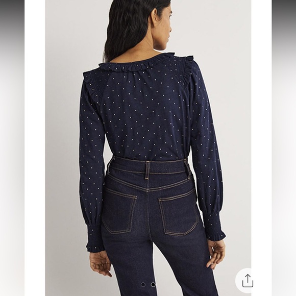 Joseph Ribkoff Navy Long Sleeve Blouse NWT Plus Sz 16 - Picture 2 of 5